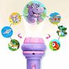 10 Cards Cartoon Projection Flashlight 80 Patterns Creative Children Flashlight Toy Projector Baby Toys Bedtime Story Book Toy