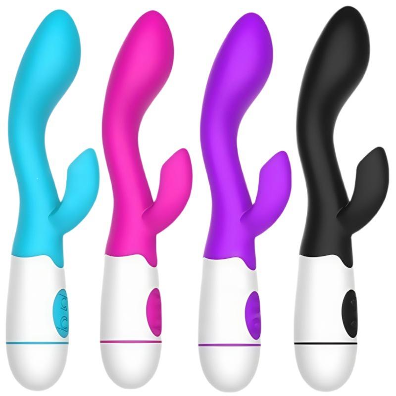 Rechargeable Silicone Dual Vibration G-spot Massager for Women