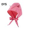 Sunshade Hat with Fixed Straps Adjustable Elasticity Breathable Quick-Drying Demon Hat Solid Color Design Lace-up Hat