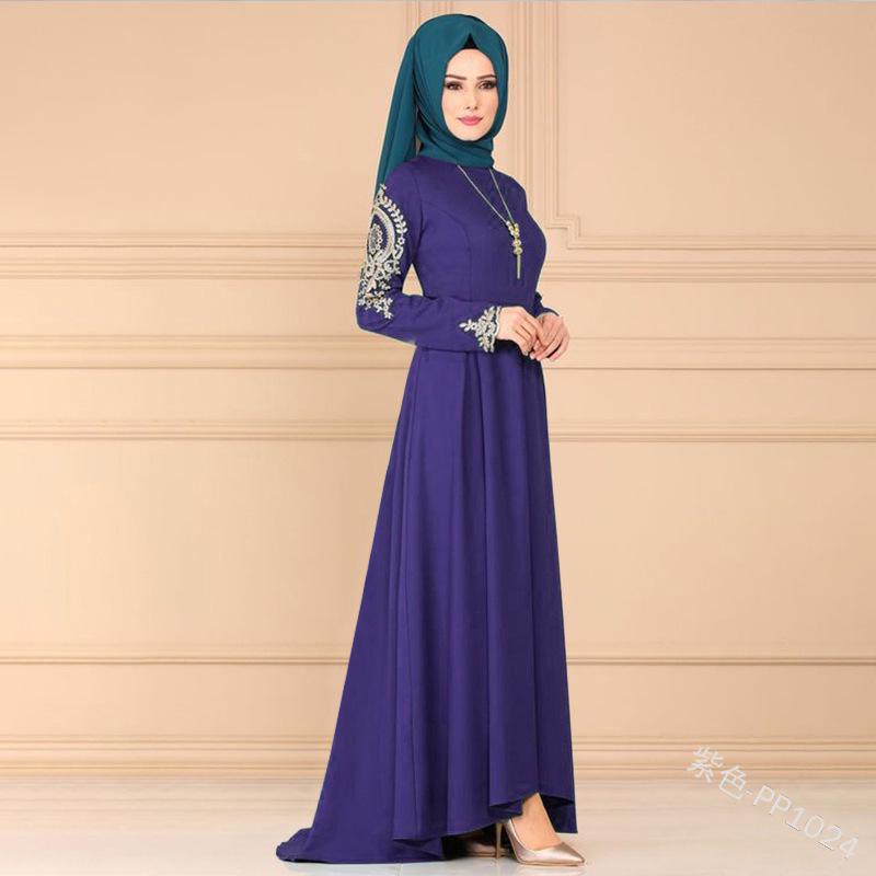 Yiduo Duo Elegantes europäisches & amerikanisches besticktes Abendkleid mit unregelmäßigem Saum PP1024
