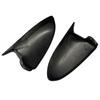 Pour Mercedes Benz Smart Fortwo W451 2008-2014 Cache de rétroviseur latéral arrière de voiture Noir Brillant / Aspect Fibre de Carbone Garniture de Boîtier de Rétroviseur