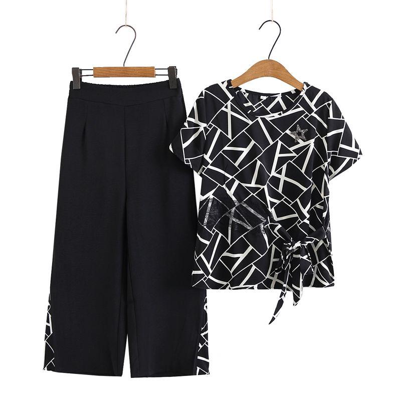 

Middle-Aged Ladieswear Summer Wear Suit Western Style Fashion Elderly Short-Sleeve Coat for Women Mother s Day 2025 Summer New Black 2XL (50.00 kg-57.50 kg recommended