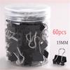 60pcs Mini Binder Clips Color Binder Clip Small Paper Clip 15mm Micro Size Office Clips for Home School Office Business