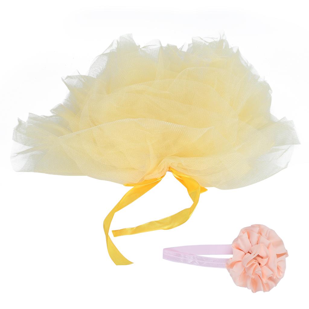 Infant Baby Girls Photography Prop Puffy Skirt Headband Baby Photography Accessories