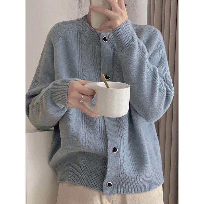 JKASHDK Moda dama ocazional toamna iarna imprimeu culoare uni pulovere cu maneca lunga cu decolteu