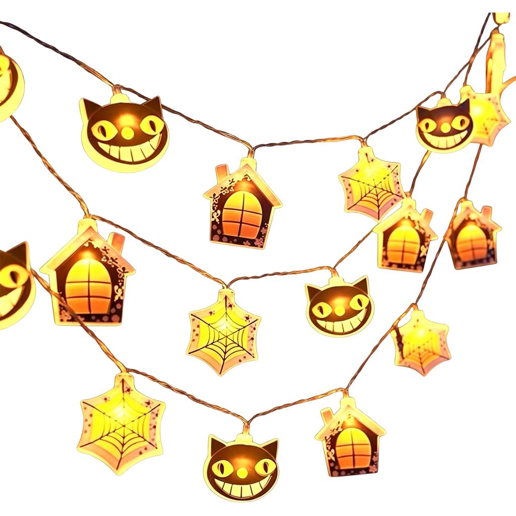 Halloween String Lights with LED Pumpkin and Lights for Outdoor Holiday Decoration