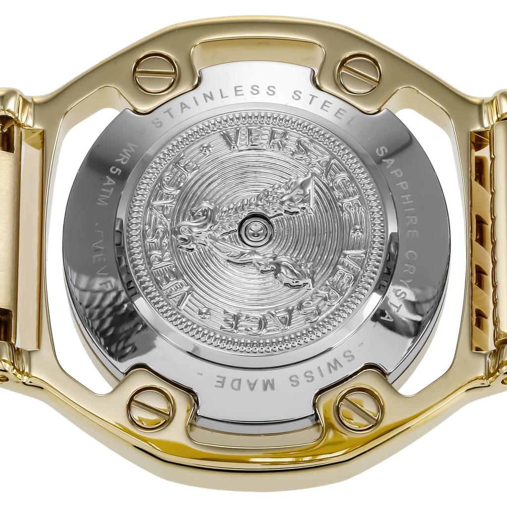 Watch Medusa Frame Medusa Black Dial Stainless Steel Sapphire Glass Quartz 36MM Swiss Watch VEVF00520 Gold [Versace] Women's [Item]