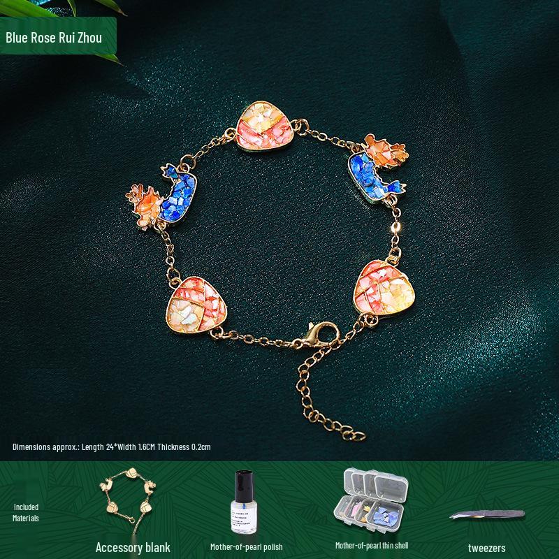 Mother-of-Pearl Hairpin Craft Kit: Brooch & Hairpin Shell Fragments - Perfect Mother’s Day Gift