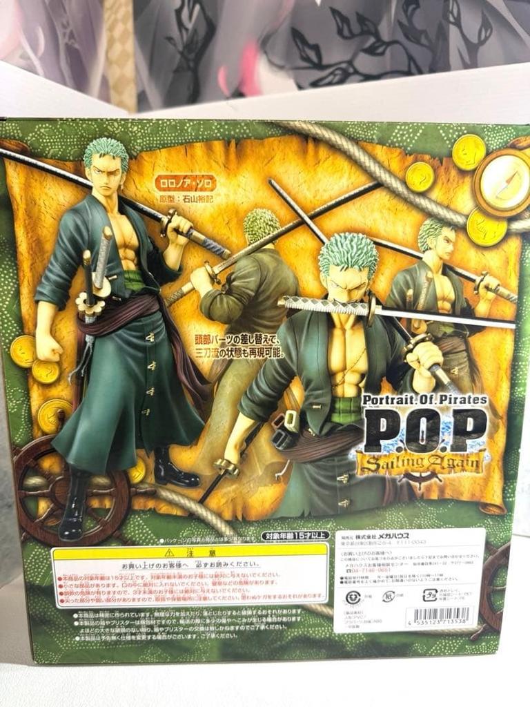 [USED]Excellent Model P.O.P ONE PIECE "Sailing Again" Roronoa Zoro 1/8 Scale Figure MegaHouse