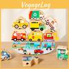 Kreative Dinosaurier Verkehr Ozean Stapelbausteine für Kinder Lernspielzeug Holz Balance Spiel Baby Frühes Lernen