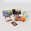 Dollhouse Miniature Retro Oil Painting with Wooden Table - Realistic Wall Decor