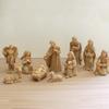 10 pz/set Scena Natività di Cristo Statuina Bambino Famiglia Mangiatoia Statuette Artigianato in Resina Miniature Ornamento Religioso Chiesa