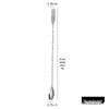 304 Stainless Steel Dual-Ended Bar Spoon and Fork for Stirring Cocktails and Milk Tea