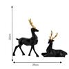 Set of 2 Deer Pair Statue for Vastu Figurine Home Decor Office Living Room Decorative Showpiece Sculpture Figurine Handmade Diwali and Festival Statue