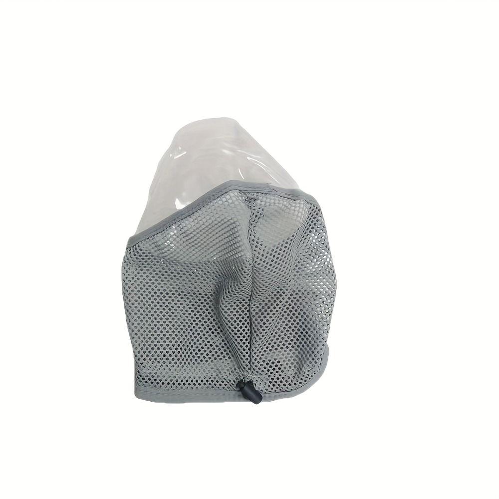 Adjustable Drawstring Anti-Licking Mask Anti Biting Kitten Headgear  Prevent Accidental Ingestion