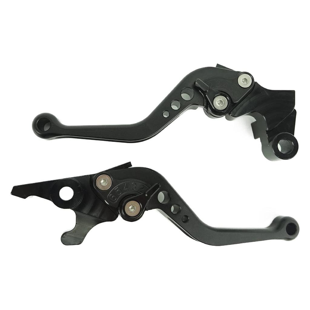 Y11m2ALL Black Matte Yamaha Brake Clutch Lever 6 Level Adjustment Short Suitable for YZF-R25 YZF-R3 MT-25 MT-03 etc.