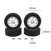 RC Car Wheels and Tires Bundle for MN128 1/12 Scale Vehicles