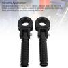 1 Pair Motorcycle Foot Peg Aluminum Alloy Enhanced Grip Adjustable Angle Foot Peg Footrest for Motorbike with 1in 1.06in 1.25in Bumper