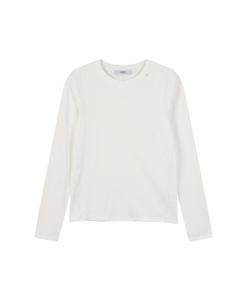 LAFELSORTOF Round Neck Embroidered T-Shirt
