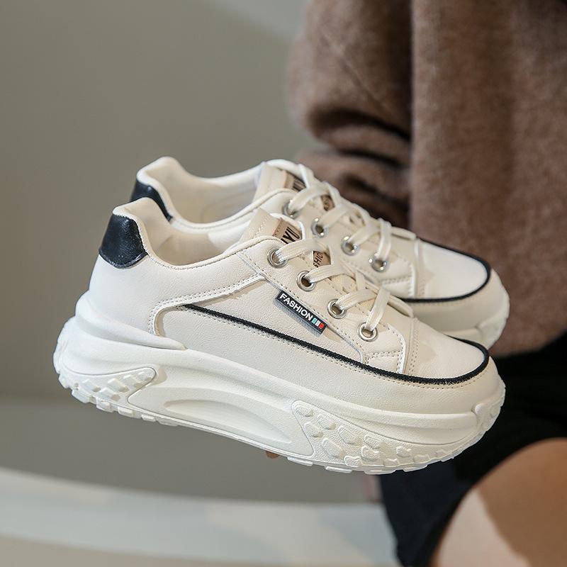 

Thick-soled heightening dad shoes 22 autumn new breathable color matching casual sports shoes 35