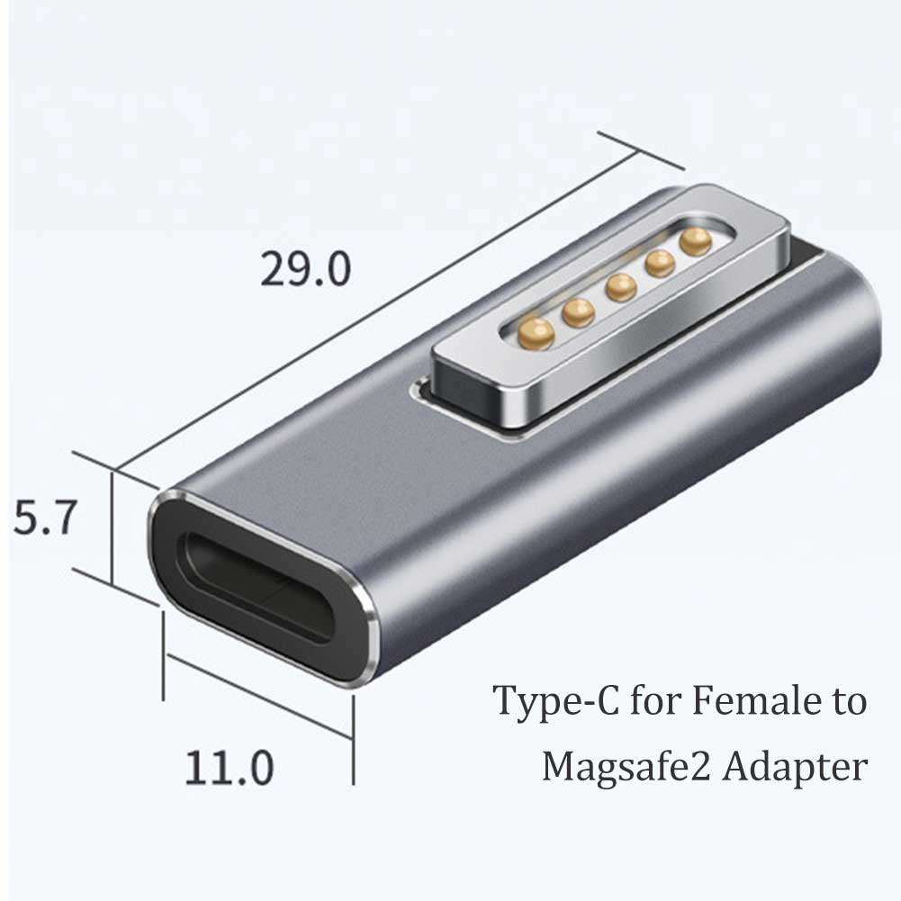 Type C Magnetic USB PD Adapter for Apple Magsafe 1 Magsafe 2 MacBook Pro USB C Female Fast Charging Magnet Plug Converter