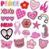Cartoon Embroidery Patches For Clothing Little Red Flower Patch Iron On Patches On Clothes Butterfly Patch For Clothes Stickers