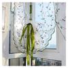 Bestickter römischer Gardinenvorhang Klassischer Fensterbildschirm mit Blumenmuster Eleganter bestickter römischer Schatten für