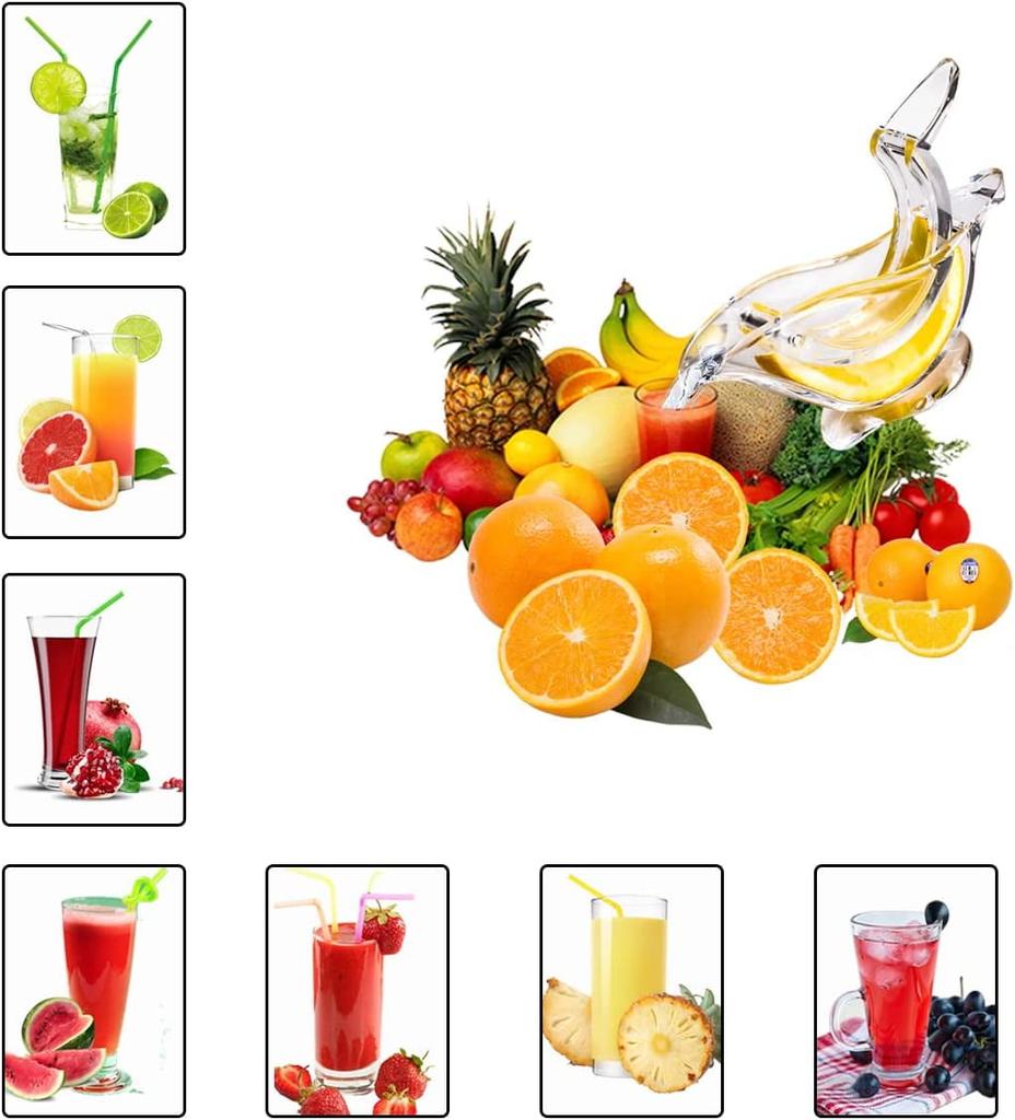 Bird Shaped Lemon Juicer Citrus Juicer With Pouring Spout,Fits Elegantly On The Dinner Plate And Adds Fruit Flavor 3 Pieces