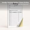 Carbonless Receipt Pad White and Yellow Order Form Chipboard Backing 2Part Book