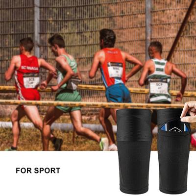 1 Paar Fußball-Schienbeinschoner-Ärmel, hohe Elastizität, nahtlos, rutschfest, stoßfest, für Erwachsene, Teenager, Fußball-Schienbeinschoner, Socken, Outdoor-Sport