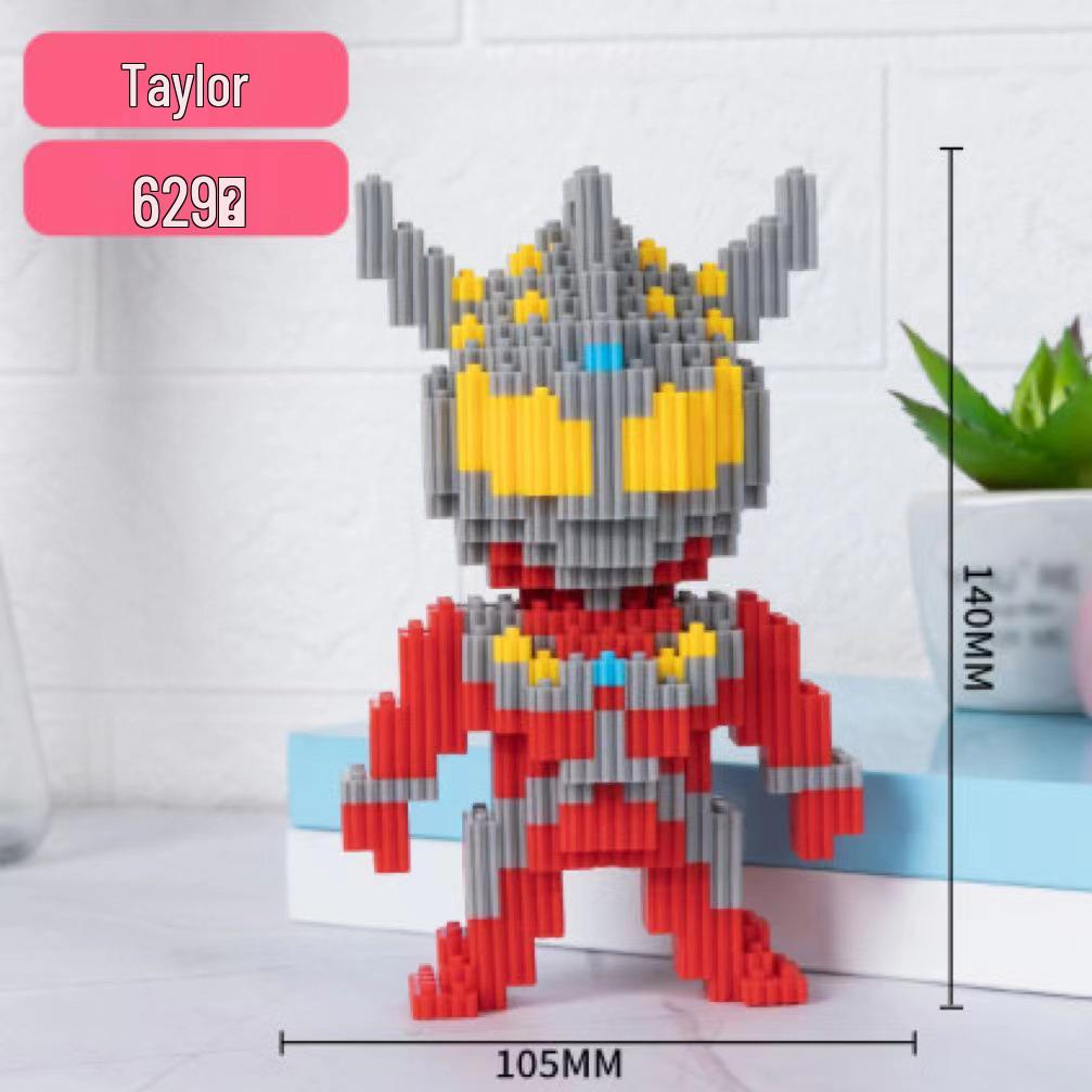 Girls' Compatible Lego: Violent Bear Building Block Series - Educational Micro-Block Interlocking Toys & Gifts