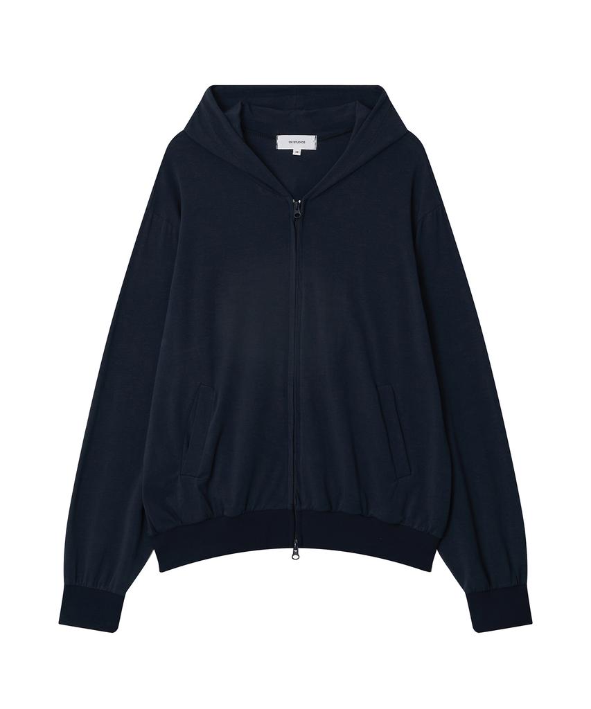 Ox Studios Lightweight Zip-Up Hoodie (Midnight Navy)