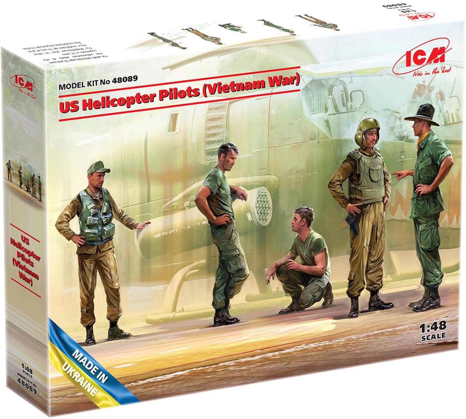 

ICM 1/48 scale US Army Helicopter Pilot (Vietnam War) Plastic Model Kit 48089