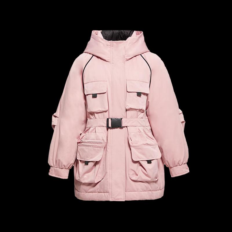 Tatu Women's Multi-Pocket Hooded Down Jacket