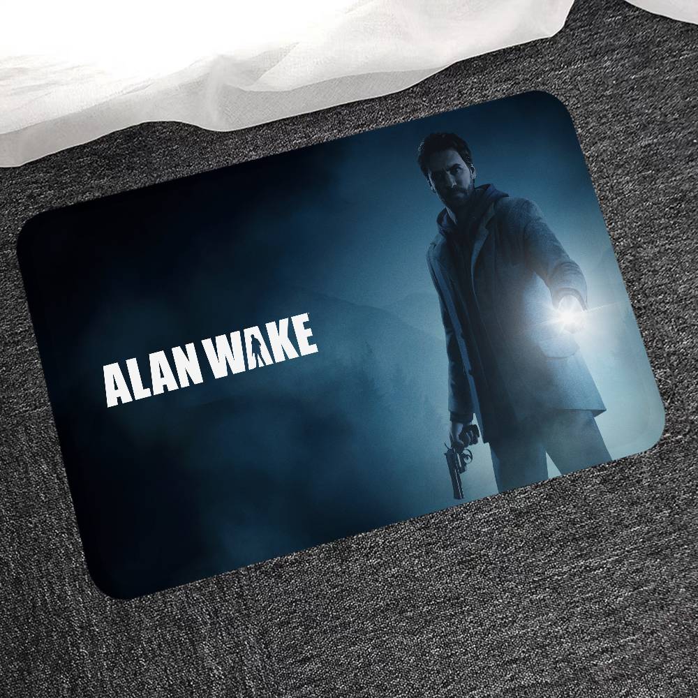 Horror Spiel A-Alan W-Wake Flur Teppich Waschbar Rutschfest Wohnzimmer Sofa Stühle Bereichsmatte Küche Fußmatte Bereichsteppich