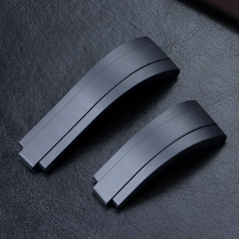 

Силиконовый ремешок для часов Rolex с микрорегулируемой застежкой-трещоткой, 20 мм, выпуклый стиль With Silver Buckle 20mm