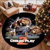 Chucky Pattern Round Rug, Indoor/Outdoor Mat, for Picnic, Gameroom, Bedroom, Office, Living Room, Home Decor Carpet, Birthday Gift