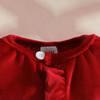 Toddler Girl Christmas Party Dress Set 3-Piece Velvet Cardigan with Headband for Holiday Photo Shoot Outfit