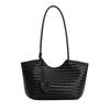 Versatile Large-Capacity Woven PU Leather Shoulder Bag - Stylish Urban Handbag for Women