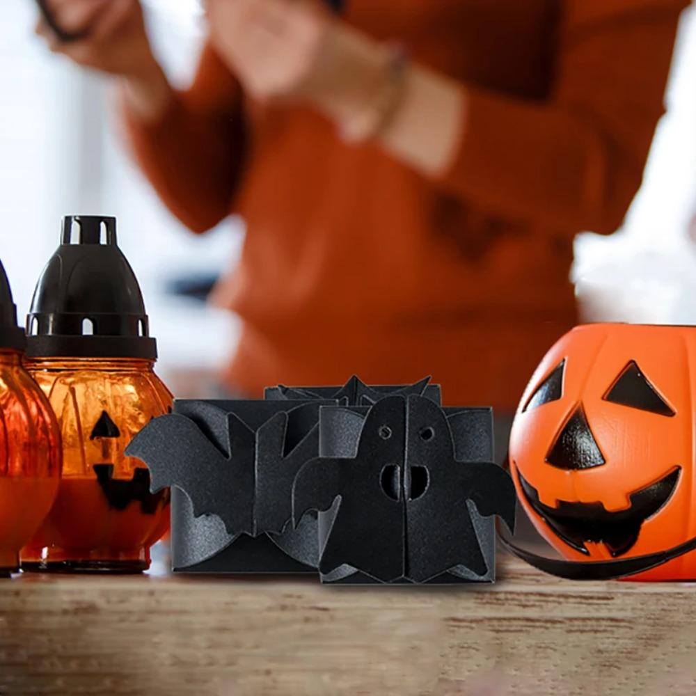 24pcs Spider/Pumpkin/Ghost Pattern Candy Packing Box Paper Cookie Boxes  Grocery Store