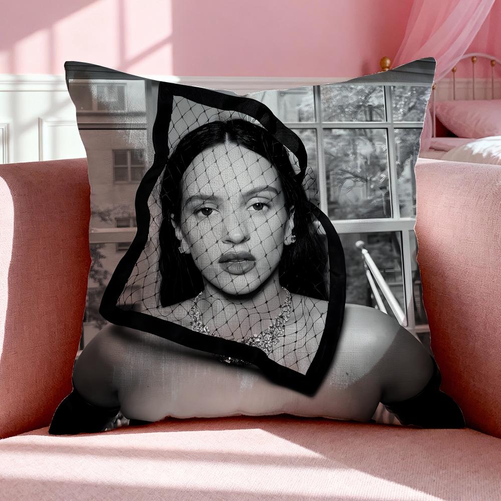 Singer R-Rosalia Cushion Cover Breathable Linen Pillowcase Summer Odorless Eco-Friendly Invisible Zipper Washable