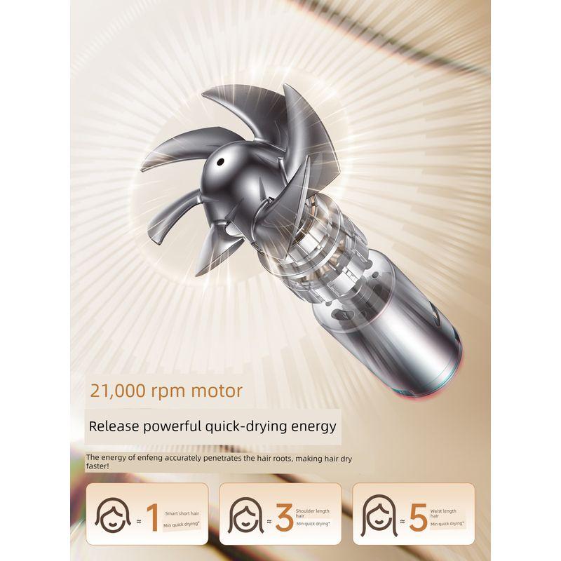 Kangfu Hair Dryer for Home Use, Negative Ion Hair Care, High-Power Quick-Drying, Foldable Hair Dryer for Dormitories and Students