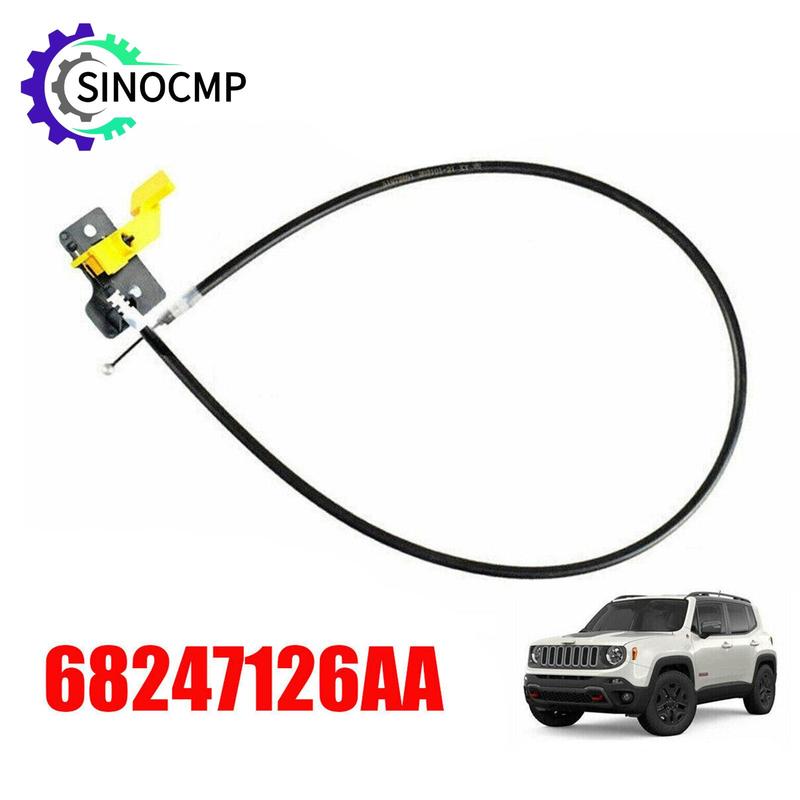 Hood Release Cable 68247126AA 068247126AA for 2015-2018 Jeep Renegade Altitude Latitude 1.4L 2.4L Car Electronics Accessories