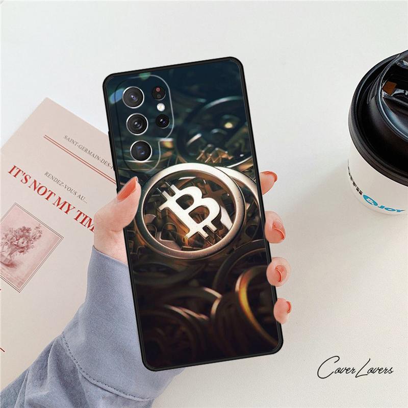 Bitcoin phone case For Samsung Galaxy S24 S25 S23 S22 Ultra Note 10 20 Plus S20 S21 FE Cover
