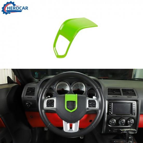 Center Console Steering Wheel Cover For 09-2014 Dodge Challenger Charger Green