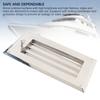 Stainless Steel Louvered Vent 11.81x5.91in Adjustable Rectangular Air Grill Cover Ventilation Louver for Boats Yachts RVs