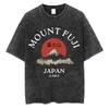 Japanese Tokyo Tokyo Culture Print Washed T Shirt Funny Fashion Vintage Men Women Tshirts Cotton Casual Loose Tees Streetwear