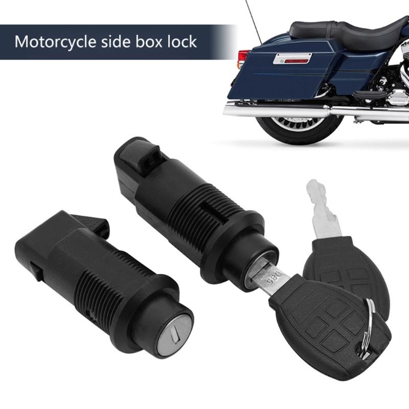 1 Pair Lock Set With 2 Keys Set Fit for Universal Motorcycle Hard Saddlebag