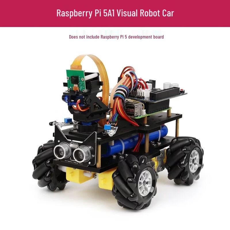 CreateBlock Raspberry Pi 5 AI Vision Smart Car Kit One Size