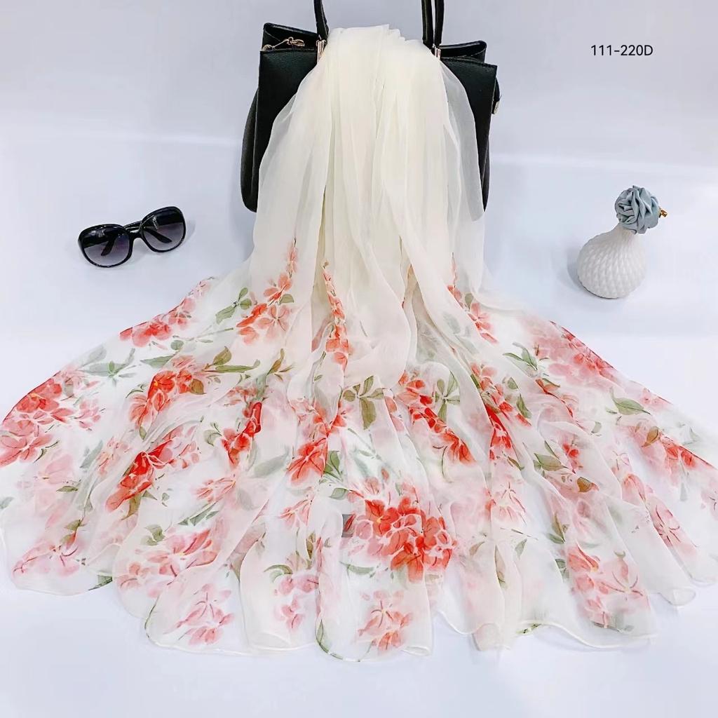 New Floral Bandanas Silk Scarf Women Headband Accessories Handkerchief Neckerchief Fashion Neck Scarfs Satin Ladies Foulard 2024